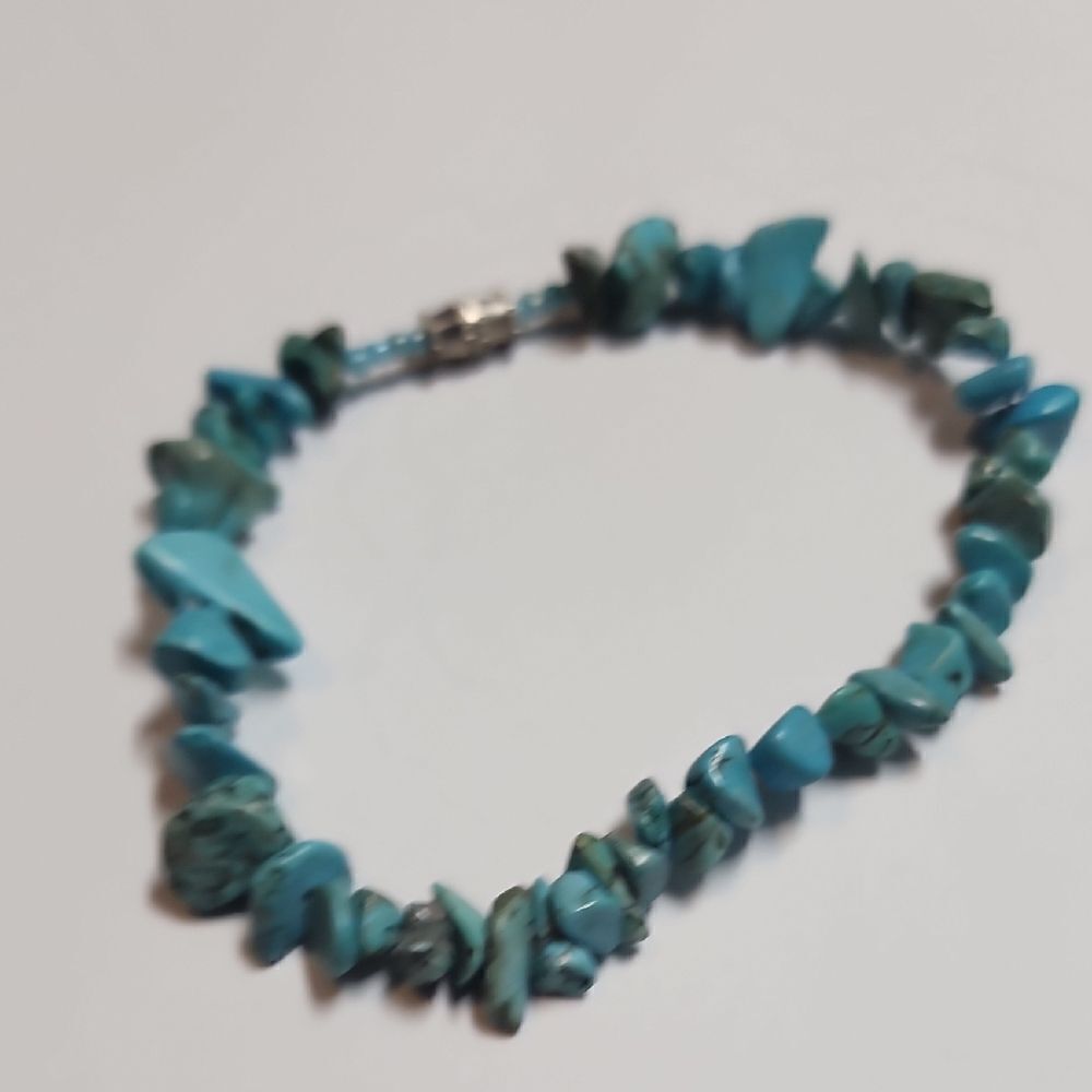 Blue Beaded Bracelet